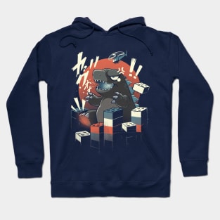 Funny Giant Monster - Godzilla Japanese Kaiju - Lego Building Hoodie